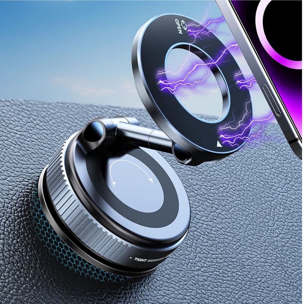 Upgraded 360° Nano Gel Vacuum Magnetic Phone Holder